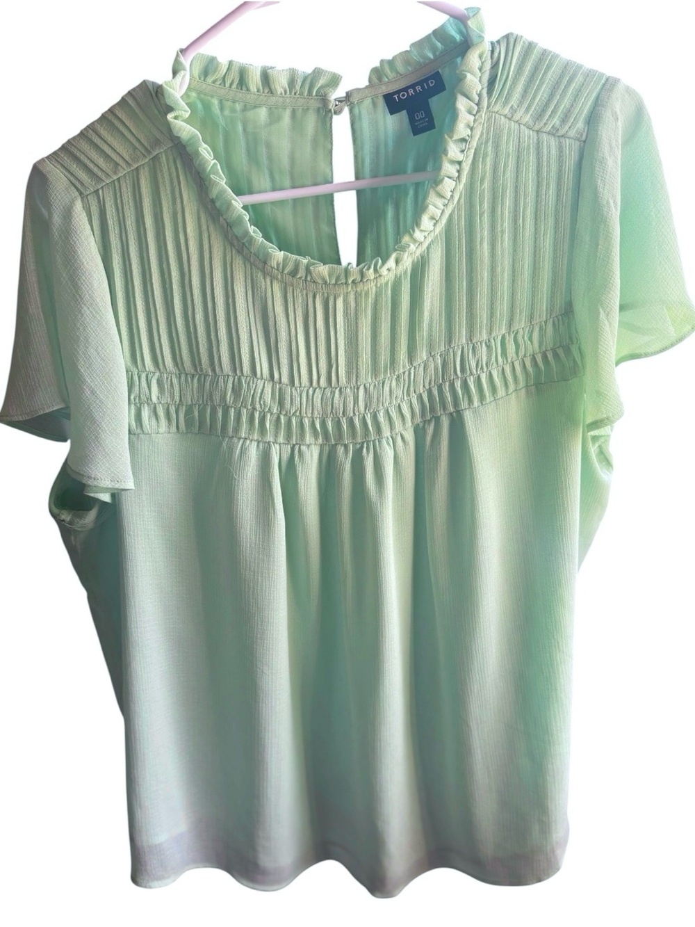 Mint green Torrid Flowy Top